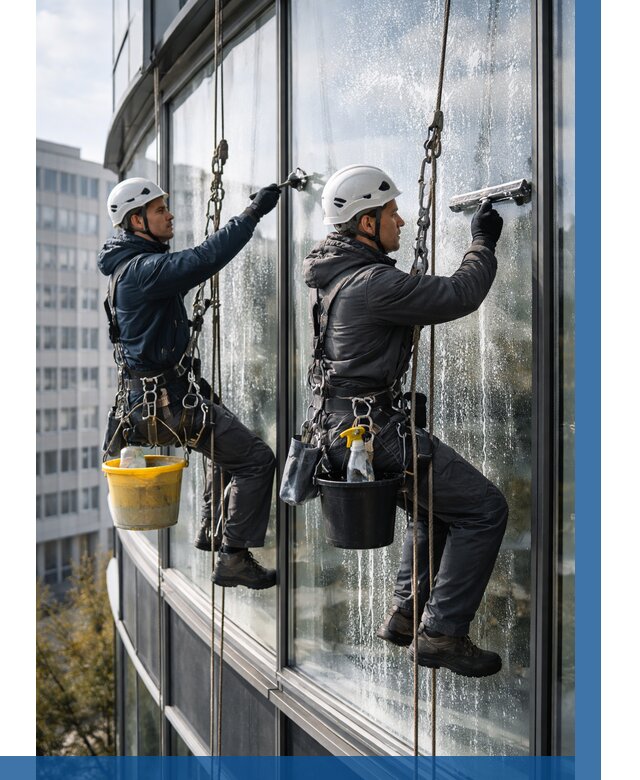 Мойка панорамных окон в Соколе от 365 р. заказать у ВЫСОТНИК-Скл