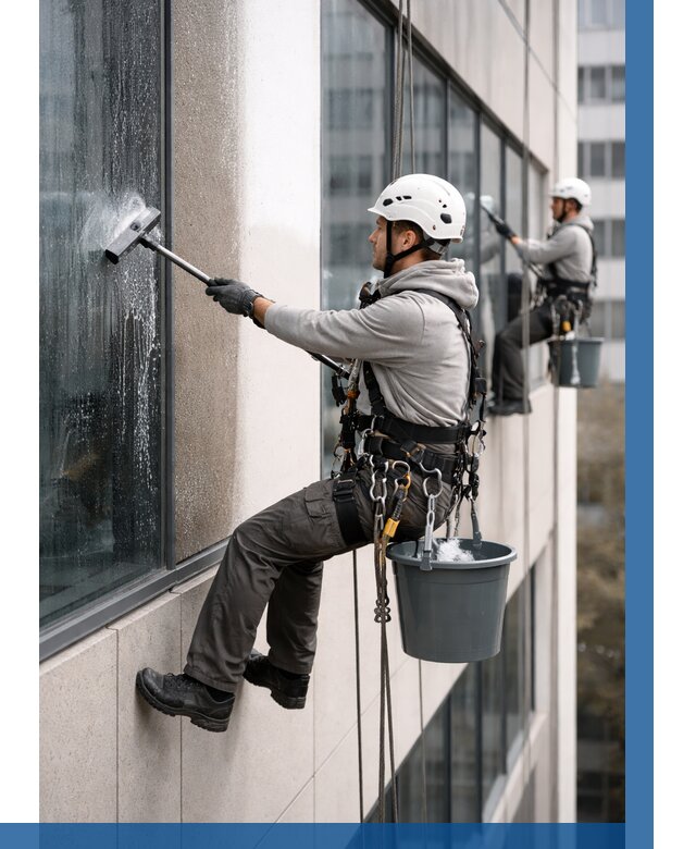 Мойка фасадов зданий в Соколе под ключ от 365 р. | ВЫСОТНИК-Скл