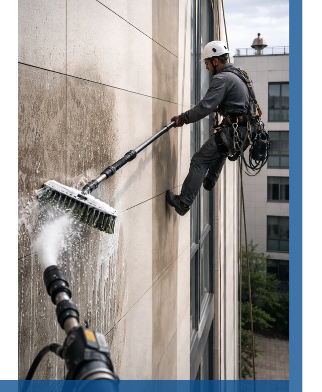 Мойка фасада из керамогранита в Соколе от 313 р. | ВЫСОТНИК-Скл