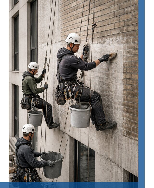 Удаление высолов с фасада в Соколе от 260 р. | ВЫСОТНИК-Скл