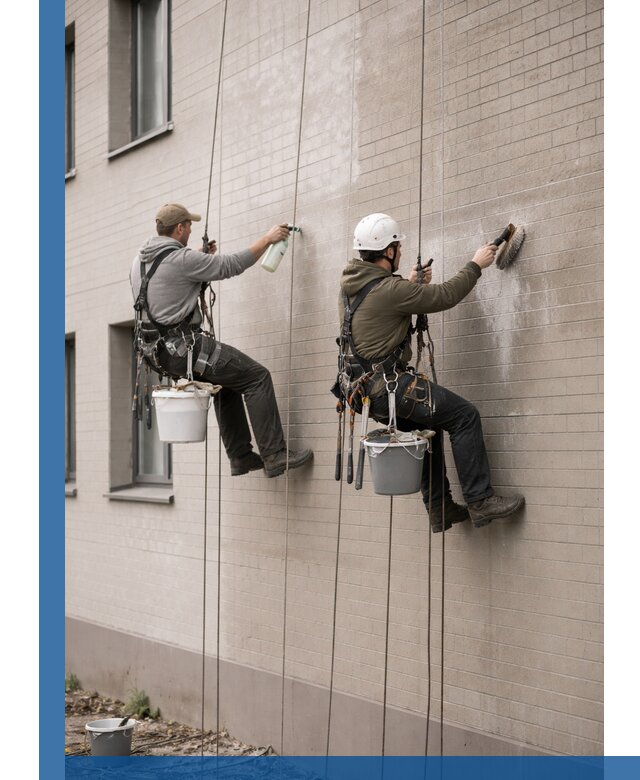 Удаление высолов с фасада зданий в Соколе без повреждений и следов