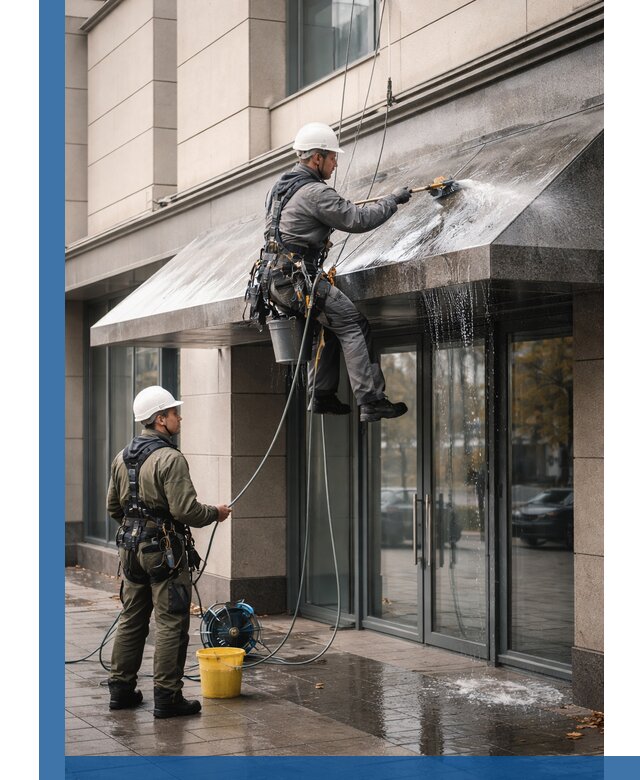 Профессиональная мойка козырьков и навесов в Соколе