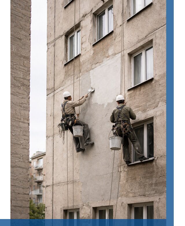 Косметический ремонт фасада в Соколе от 1146 р. | ВЫСОТНИК-Скл