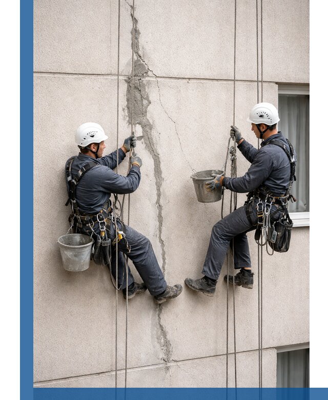 Заделка трещин на фасаде в Соколе с гарантийным ремонтом