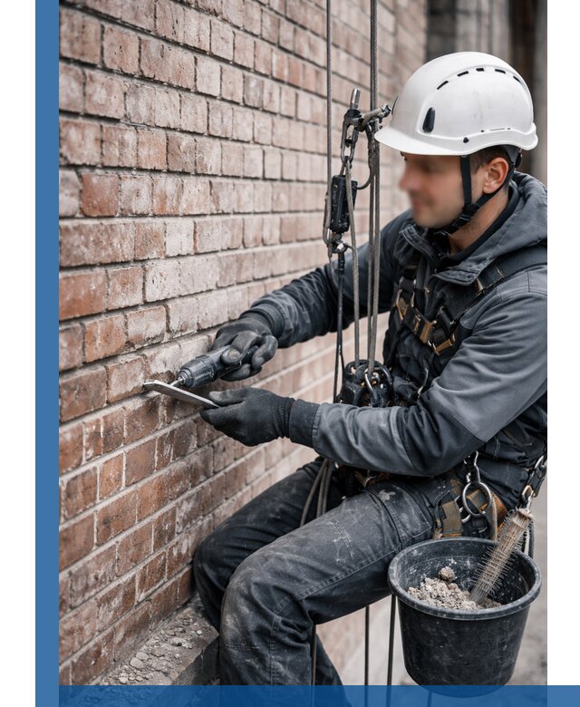 Расшивка кирпичных швов фасадов и стен, ремонт в Соколе