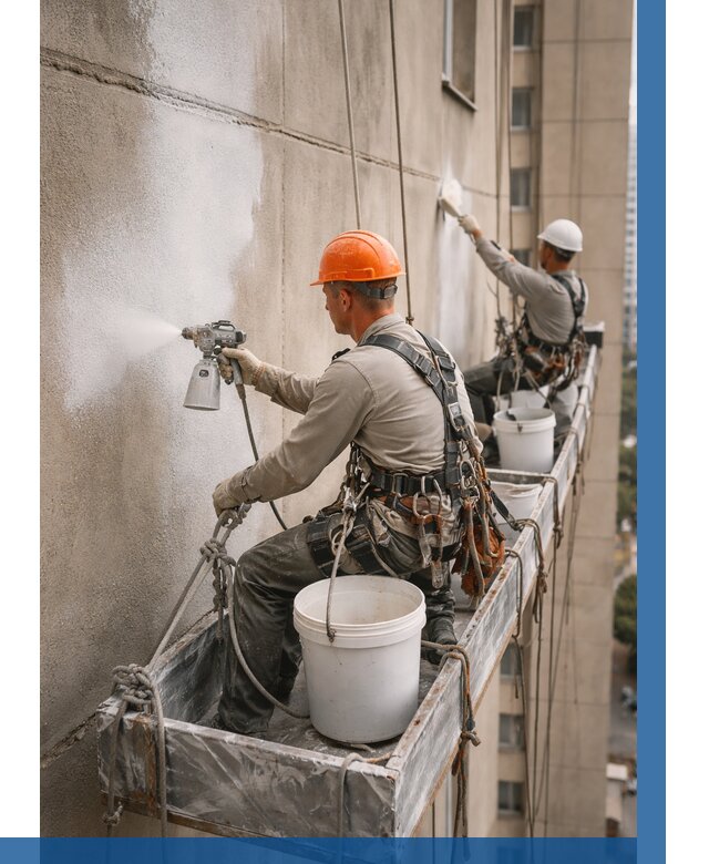 Грунтовка фасада на высоте в Соколе от 125 р. | ВЫСОТНИК-Скл