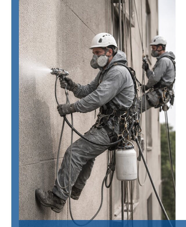 Безвоздушная покраска фасадов зданий в Соколе профессионально