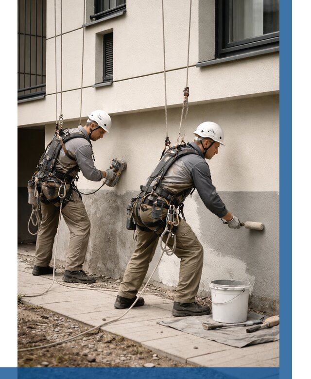 Окраска цоколя здания в Соколе от 469 р. под ключ | ВЫСОТНИК-Скл