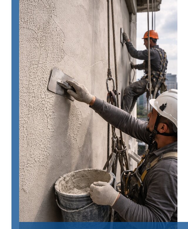 Декоративная штукатурка фасада с утеплением и защитой в Соколе