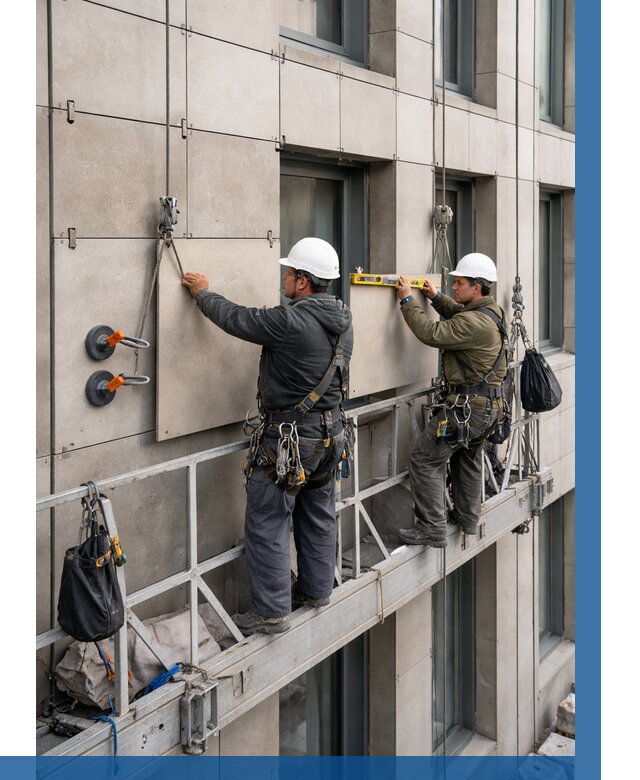 Монтаж керамогранита на фасад в Соколе от 2605 р. | ВЫСОТНИК-Скл