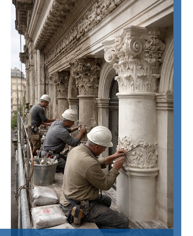 Реставрация фасадной лепнины в Соколе от 2605 р. | ВЫСОТНИК-Скл