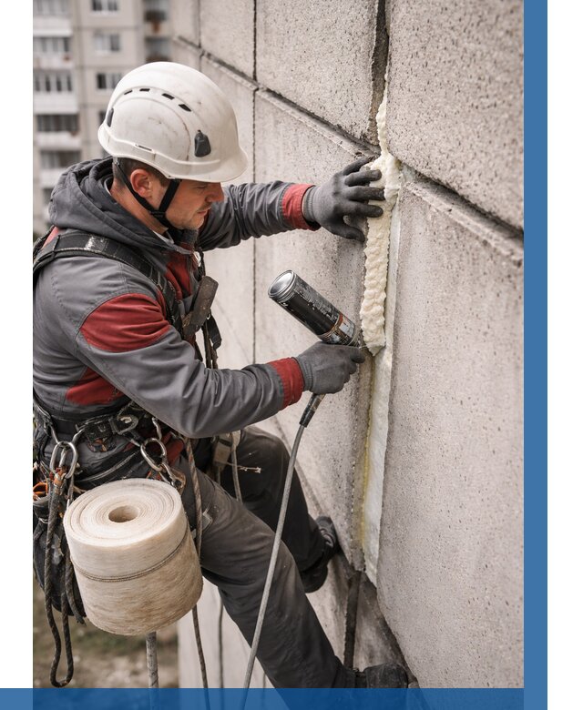 Утепление межпанельных швов в Соколе от 729 р. | ВЫСОТНИК-Скл