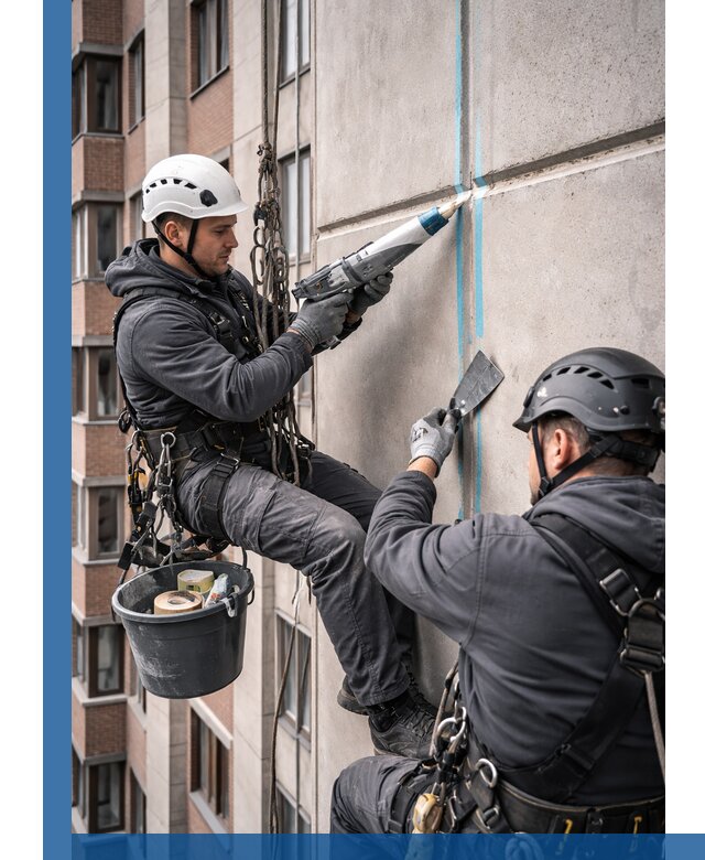 Вторичная герметизация швов фасада и кровли в Соколе