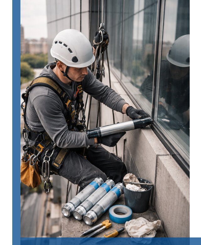 Герметизация стыков витража в Соколе для герметичных фасадов