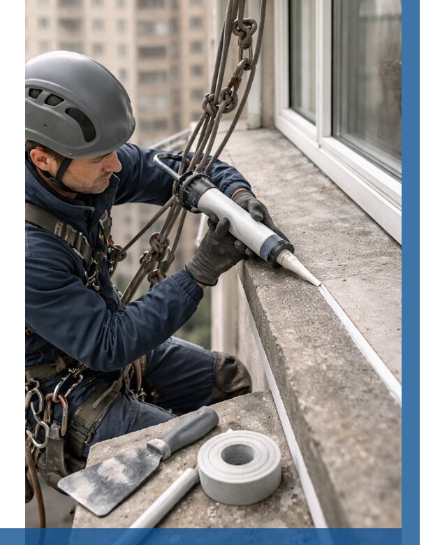 Герметизация балконного козырька в Соколе от 4689 р. | ВЫСОТНИК-Скл