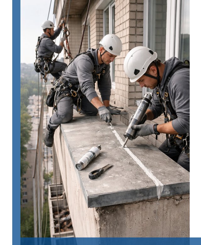 Герметизация балконного козырька в Соколе профессионально