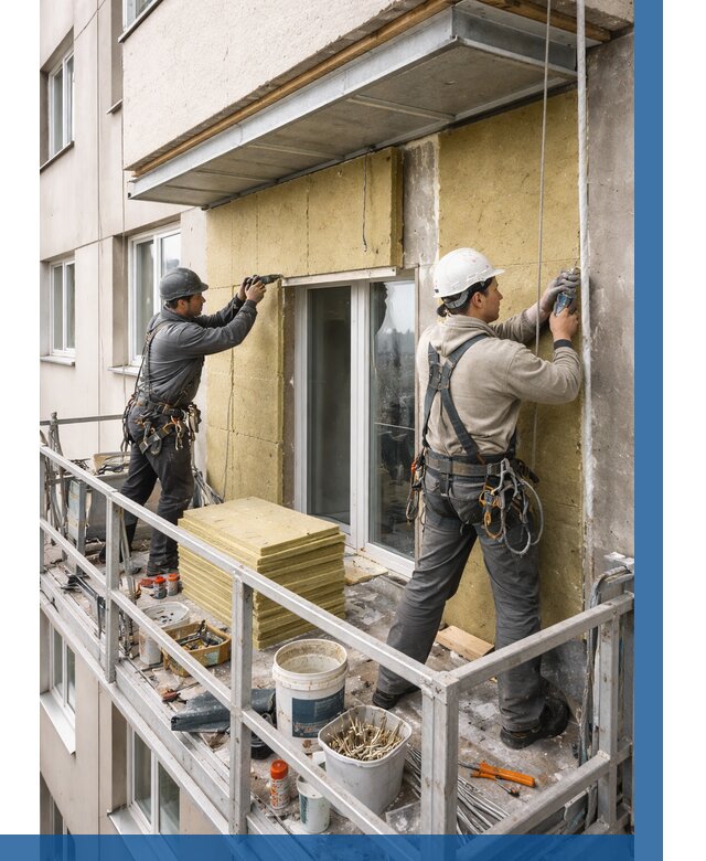 Утепление балкона снаружи в Соколе от 1667 р. под ключ ВЫСОТНИК-Скл