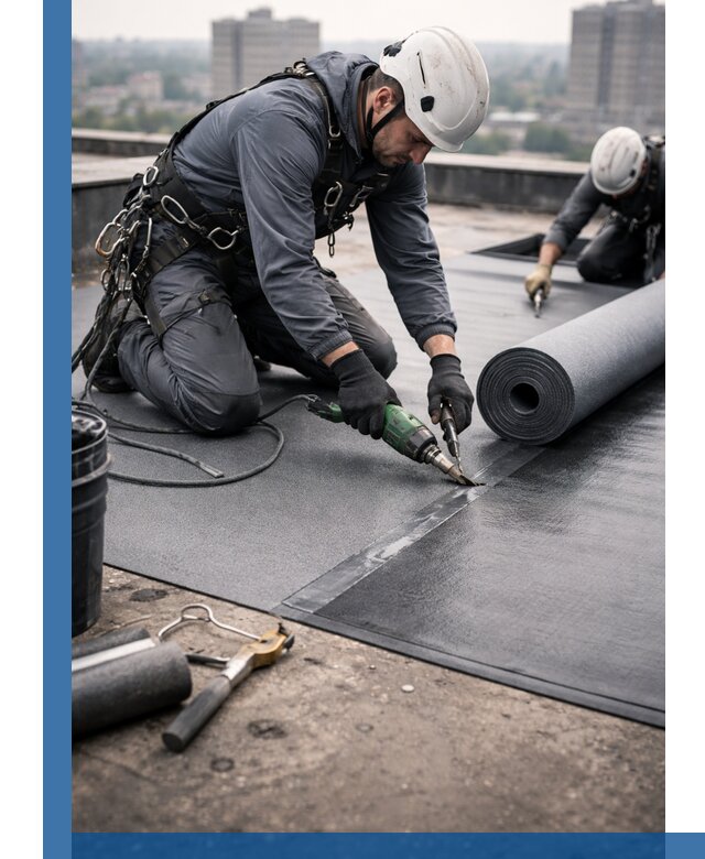 Ремонт мягкой кровли в Соколе с выездом промальпинистов
