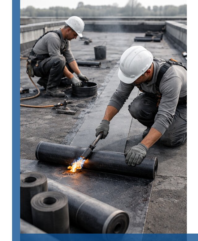 Ремонт рулонной кровли в Соколе герметизация и восстановление