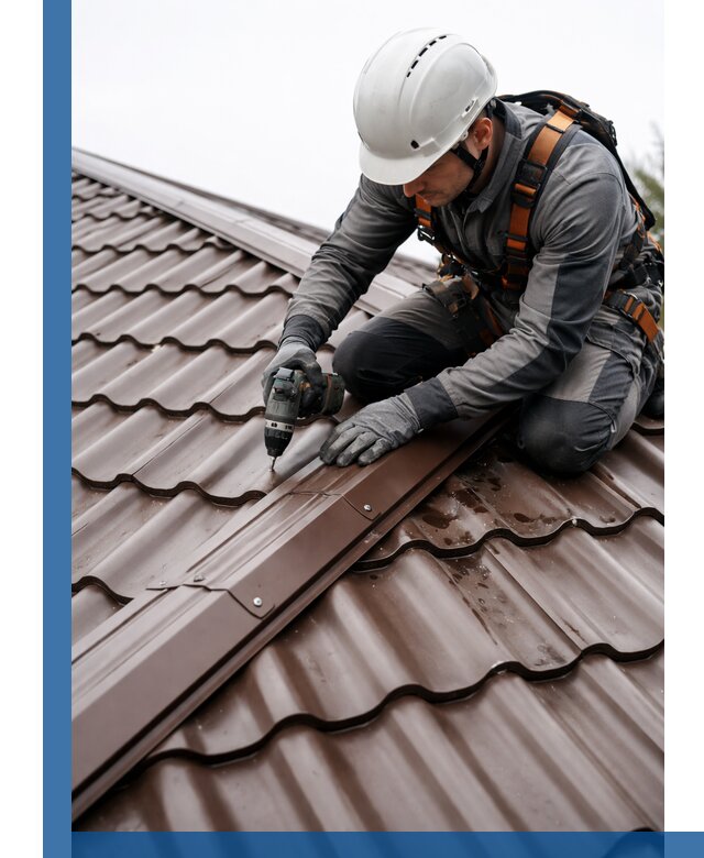 Ремонт металлочерепицы на крыше в Соколе профессионально