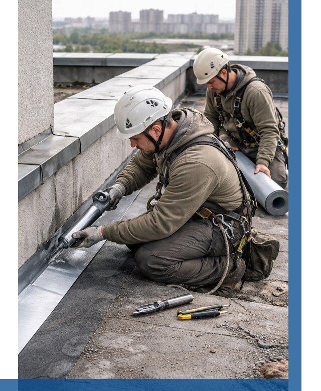 Ремонт кровельных примыканий в Соколе от 1250 р. | ВЫСОТНИК-Скл