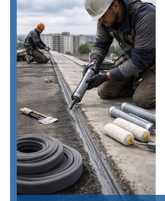 Герметизация швов кровли в Соколе с гарантией герметичности