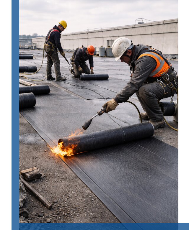 Монтаж наплавляемой кровли в Соколе профессионально