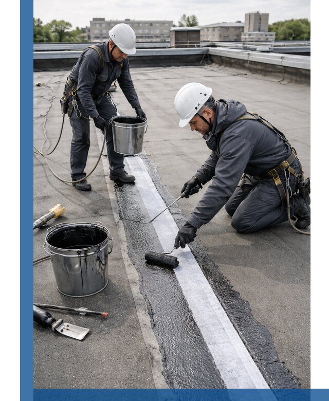 Гидроизоляция кровли мастикой в Соколе надежная защита