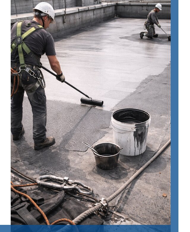 Гидроизоляция кровли жидкой резиной в Соколе от 521 р. | ВЫСОТНИК-Скл