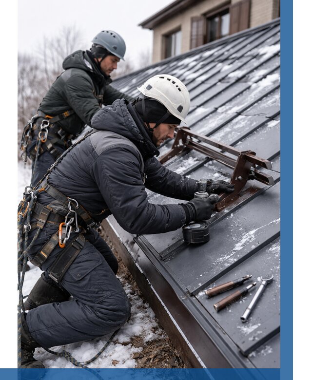 Монтаж снегозадержателей в Соколе от 469 р. | ВЫСОТНИК-Скл