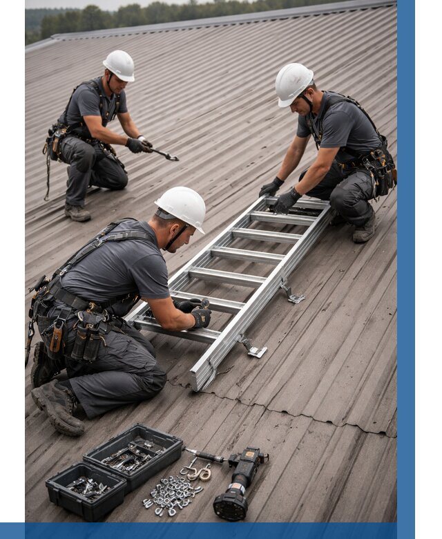Монтаж кровельной лестницы в Соколе от 4689 р. | ВЫСОТНИК-Скл