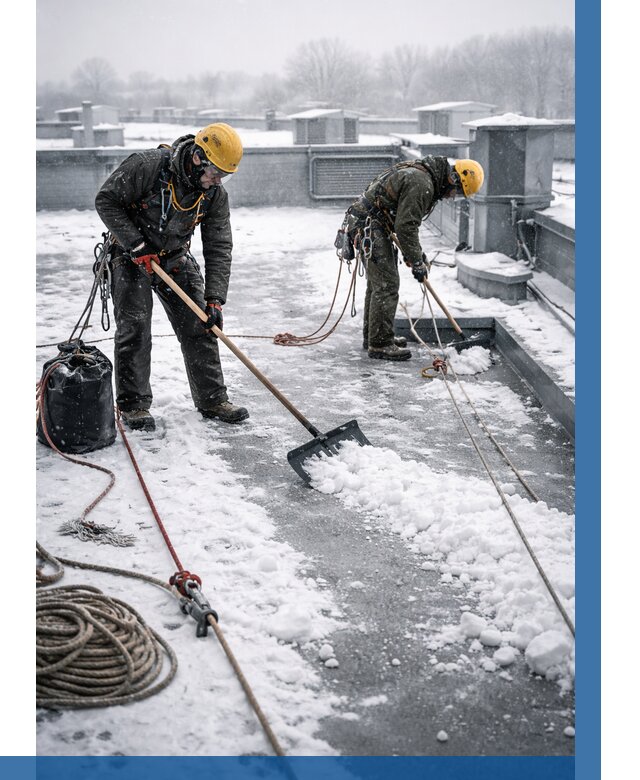 Очистка крыши от снега в Соколе от 7814 р. | ВЫСОТНИК-Скл