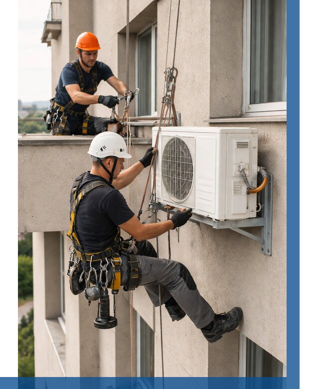 Монтаж внешнего блока кондиционера в Соколе от 6772 р. | ВЫСОТНИК-Скл