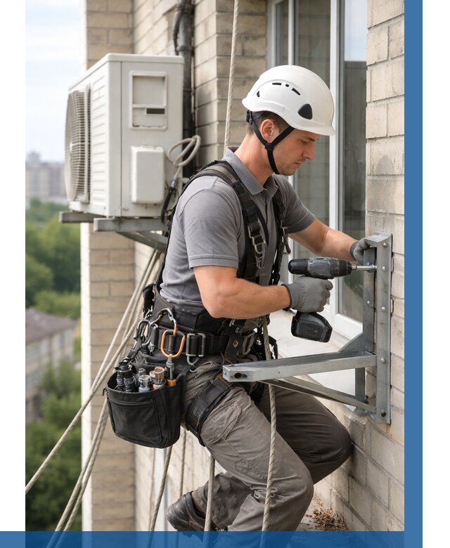 Установка кронштейнов кондиционера в Соколе от 3647 р. | ВЫСОТНИК-Скл