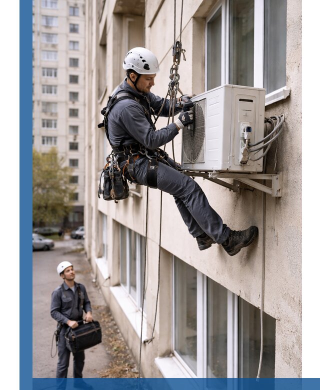 Демонтаж внешнего блока кондиционера в Соколе профессионально