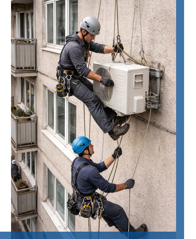 Перенос внешнего блока кондиционера в Соколе от 9377 р.| ВЫСОТНИК-Скл