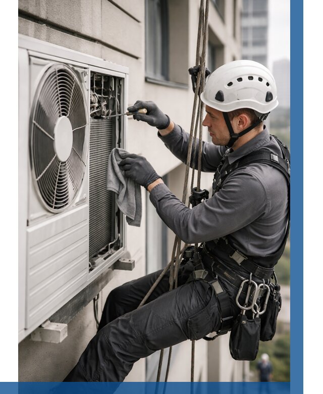 Обслуживание внешнего блока кондиционера в Соколе от 2813 р.ВЫСОТНИК-Скл