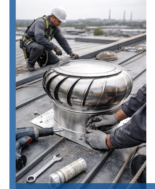 Установка дефлекторов на кровле в Соколе профессионально