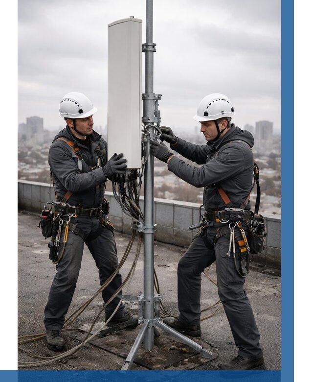 Монтаж антенн связи на крыше в Соколе от 8856 р. | ВЫСОТНИК-Скл