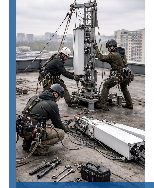 Демонтаж антенн на крыше зданий в Соколе с гарантией