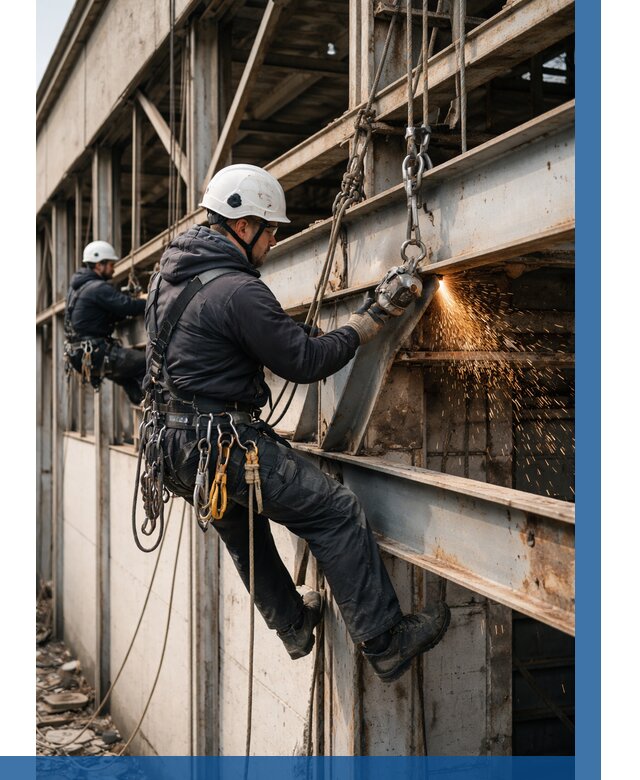 Демонтаж металлоконструкций на высоте в Соколе от 6772р. |ВЫСОТНИК-Скл