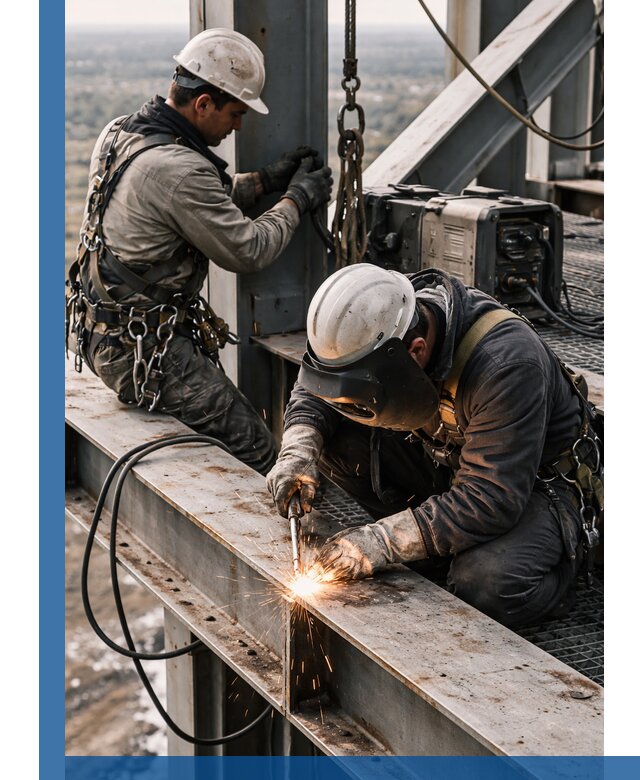 Высотные сварочные работы в Соколе для промышленных объектов