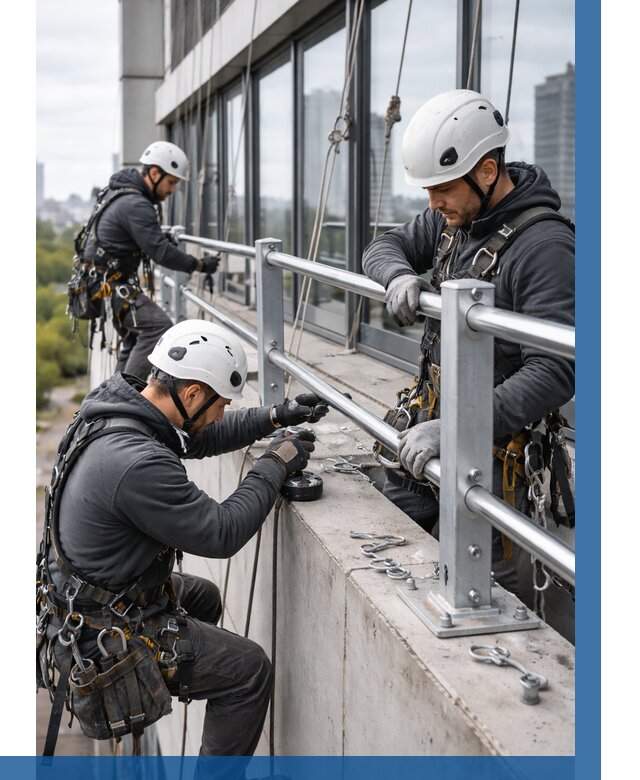 Монтаж ограждений на высоте в Соколе, от 1250 р. | ВЫСОТНИК-Скл