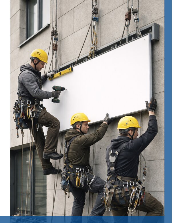 Монтаж рекламной вывески в Соколе от 8335 р. | ВЫСОТНИК-Скл