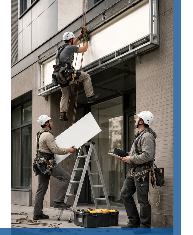 Монтаж светового короба в Соколе от 6772 р. | ВЫСОТНИК-Скл