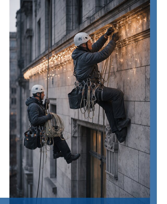 Монтаж новогодней иллюминации в Соколе от 8856 р. | ВЫСОТНИК-Скл