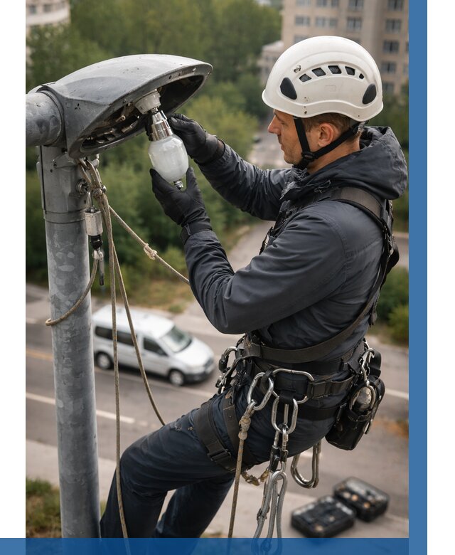 Замена ламп на высоте в Соколе от 2605 р. | ВЫСОТНИК-Скл