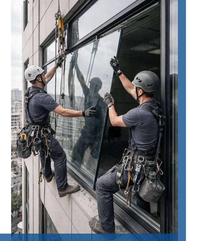 Замена стеклопакетов на высоте в Соколе от 5730 р. | ВЫСОТНИК-Скл