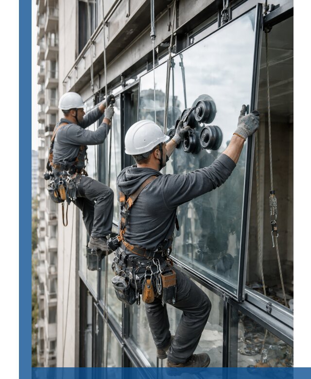 Витражное остекление фасадов и лоджий в Соколе под ключ