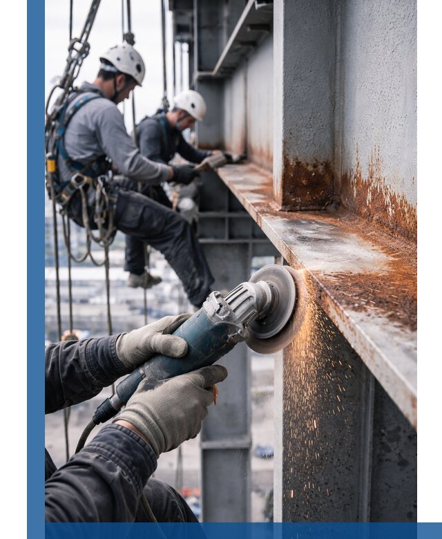 Зачистка металла от ржавчины и подготовка поверхностей в Соколе